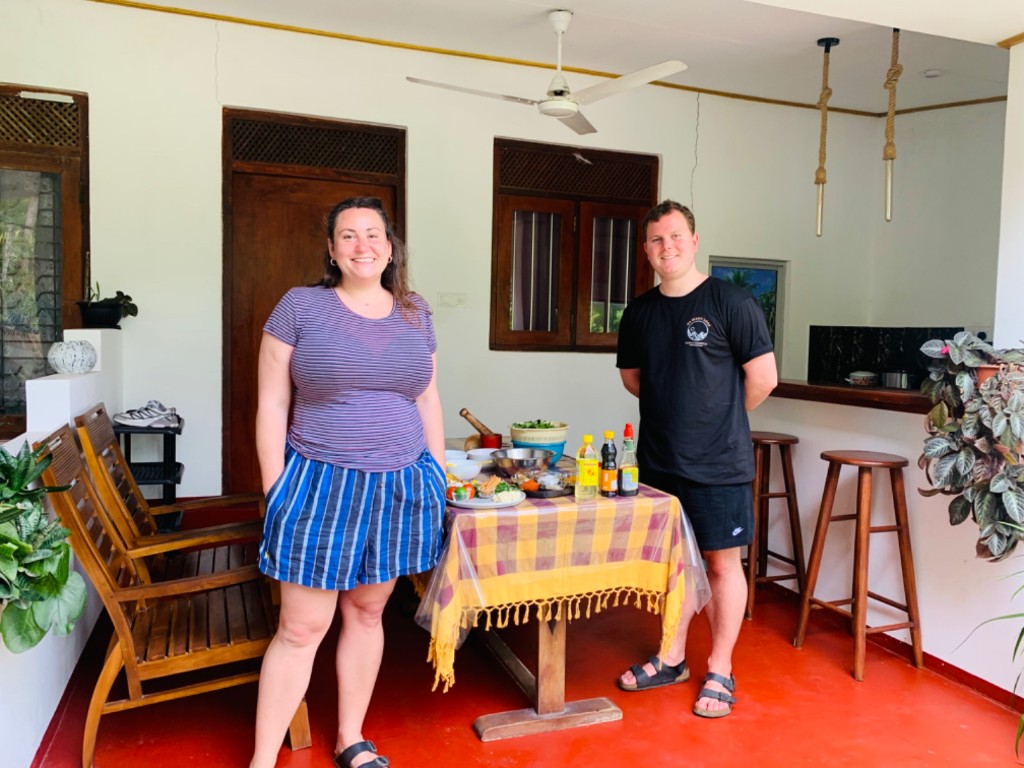 Cooking class guests